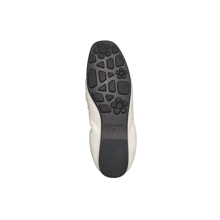 Marc Jacobs Women's The Leather Jude Loafer Cotton White