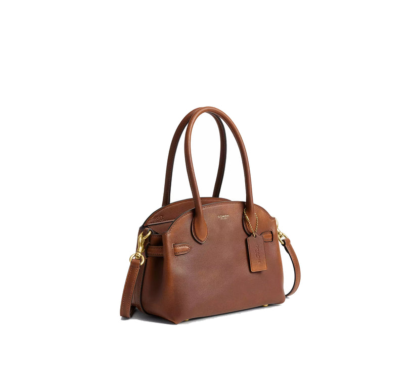 Coach Women's Empire Carryall Bag 21 In Loved Leather Brass/Brown