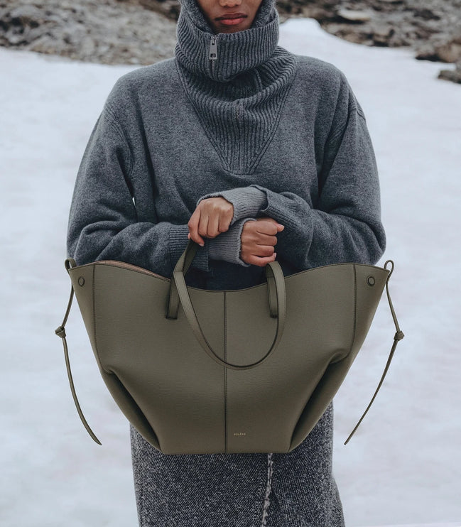 Polène Women's Cyme Edition Textured Smoky Green