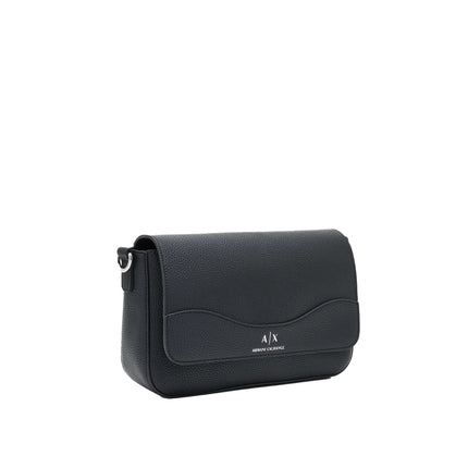 Armani Exchange Women's Allover Logo Shoulder Bag Black