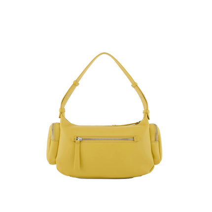 Armani Exchange Women's Large shoulder Bag With Side Pockets Yellow