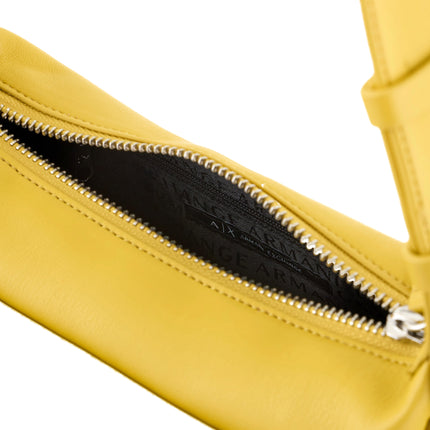 Armani Exchange Women's Large Shoulder Bag With Side Pockets Yellow