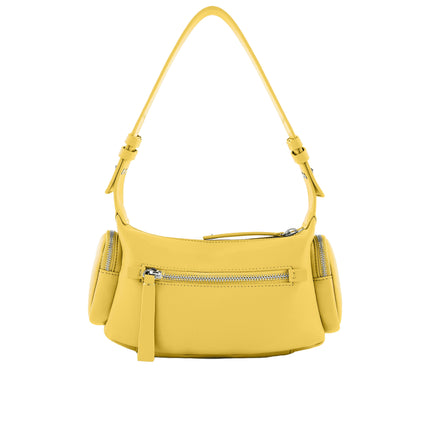 Armani Exchange Women's Large Shoulder Bag With Side Pockets Yellow