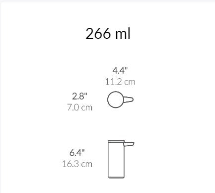 simplehuman Şarj Edilebilir Sensörlü Paslanmaz Çelik Sıvı Sabunluk 266 ml