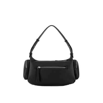 Armani Exchange Women's Large shoulder Bag With Side Pockets Black