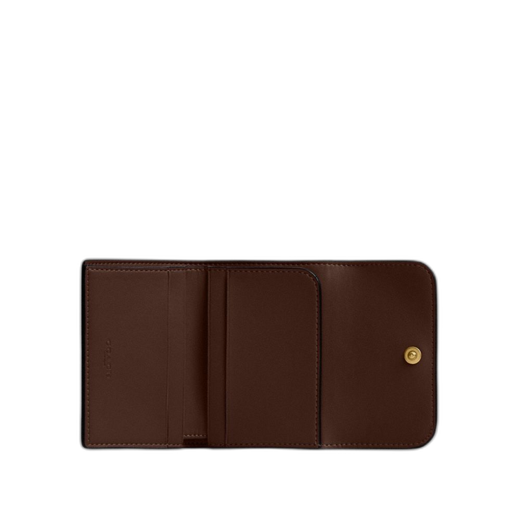 Coach Women's Essential Card Holder Wallet Brass/Maple