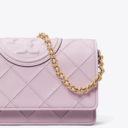 Tory Burch Women's Fleming Soft Crossbody Pale Purple