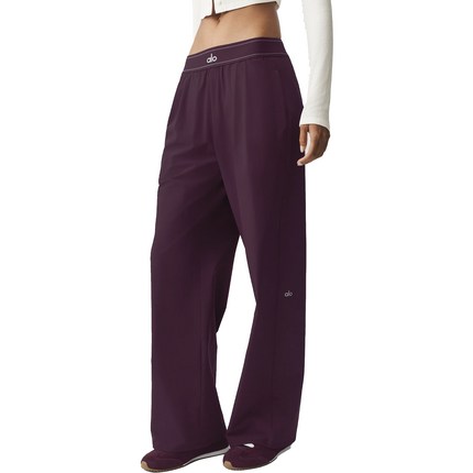 alo Women's Suit Up Trouser (Short) Rich Bordeaux