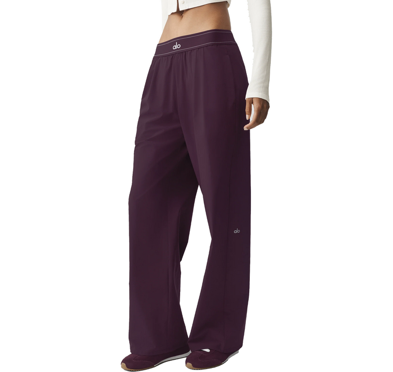 alo Women's Suit Up Trouser (Short) Rich Bordeaux