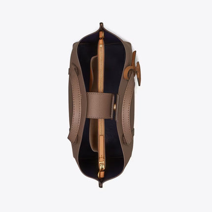 Tory Burch Women's Small Perry Triple-Compartment Tote CLAM SHELL