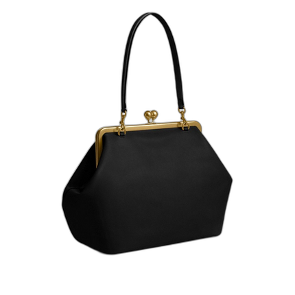 Coach Women's Large Kisslock Frame Bag Brass/Black