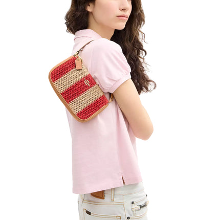 Coach Women's Nolita 19 Gold/Red/Tan