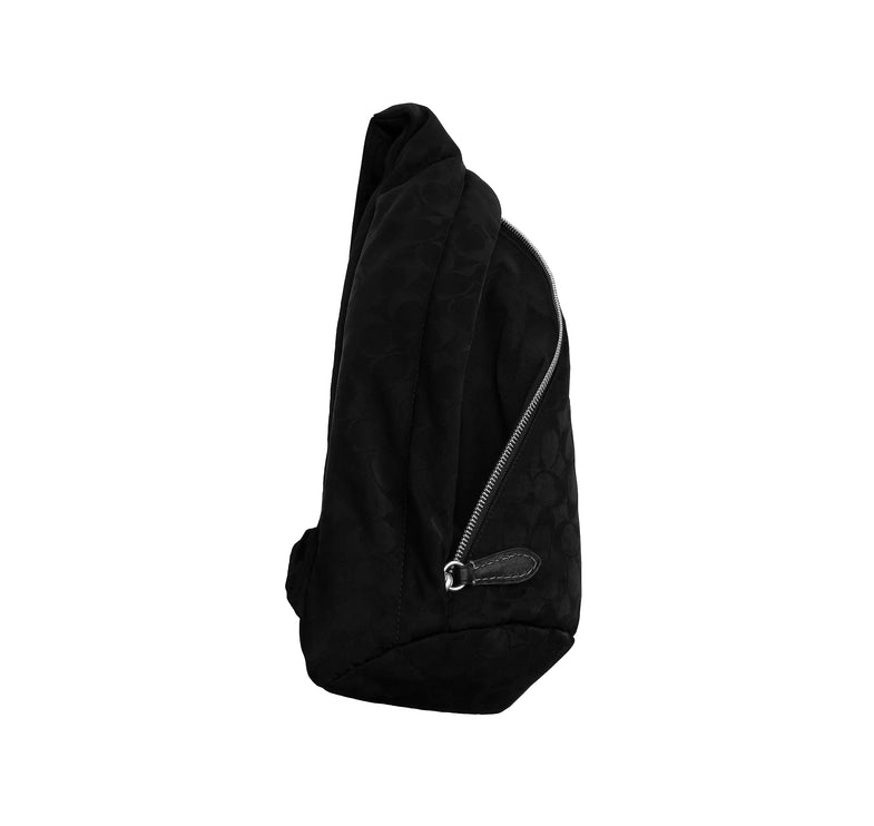 Coach Unisex Lachlan Sling In Signature Nylon Black