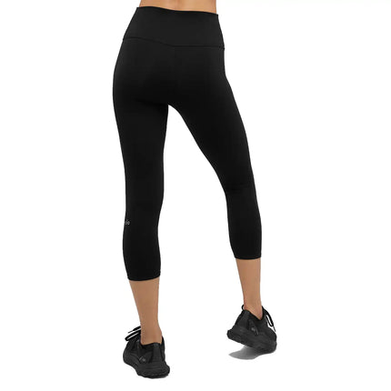 alo Women's High-Waist Airbrush Capri Black