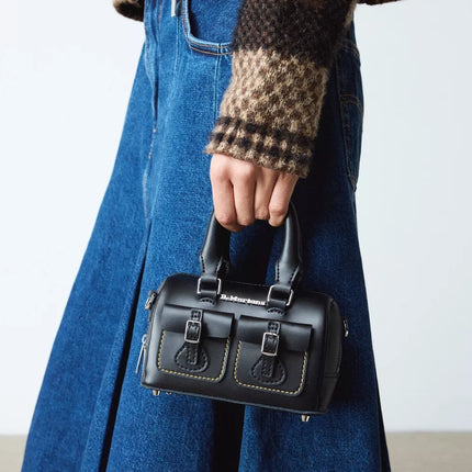 Dr. Martens Mini Top Handle Leather Bag Black