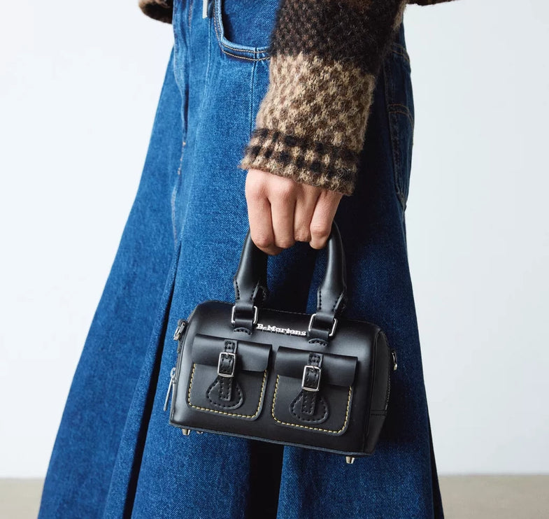 Dr. Martens Mini Top Handle Leather Bag Black