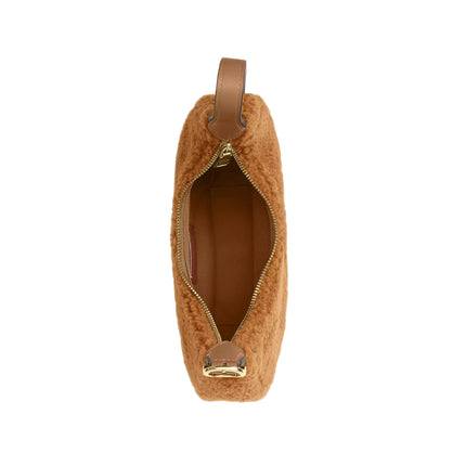 Coach Women's Emily Shoulder Bag In Shearling Gold/Natural