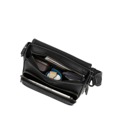 Coach Men's Sullivan Flap Crossbody Bag In Signature Canvas Gunmetal/Charcoal/Black