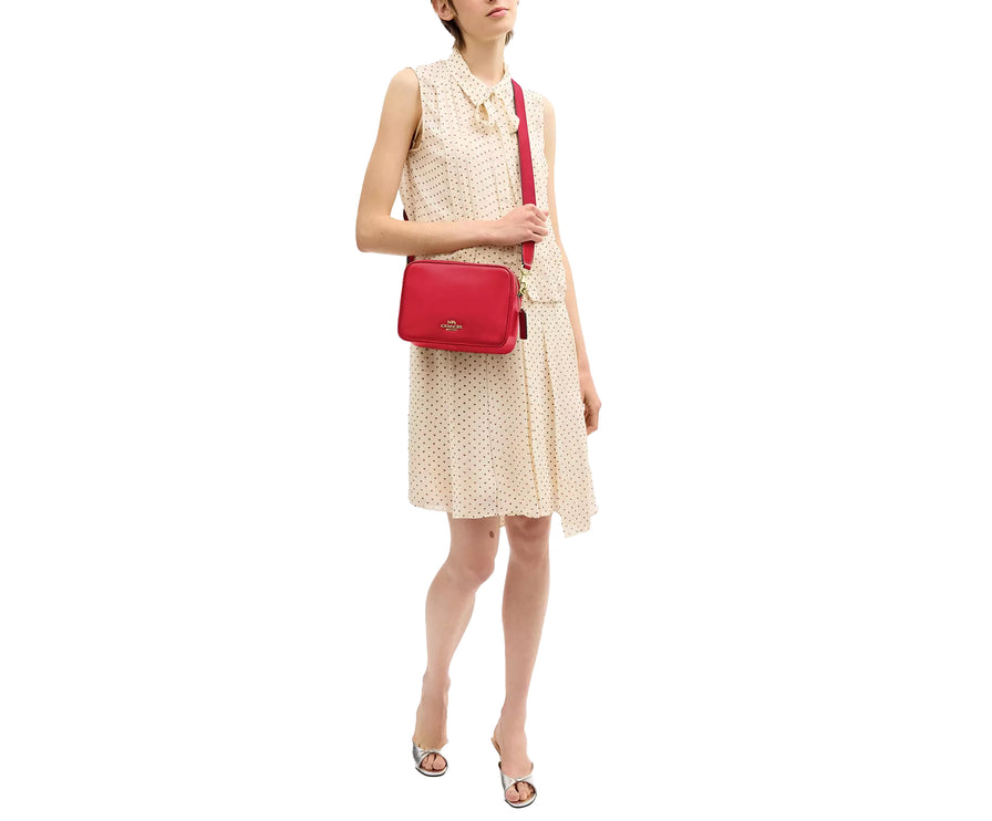 Coach Women's Carey Crossbody Bag Gold/Poppy