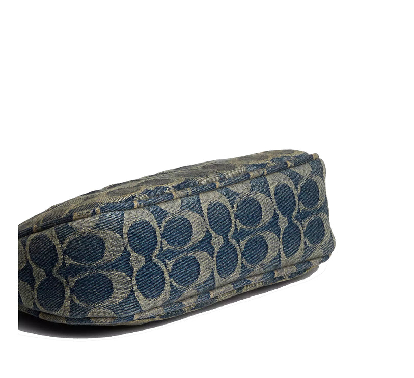 Coach Women's Teri Mini Crossbody Bag In Signature Regenerative Cotton Denim Gold/Denim