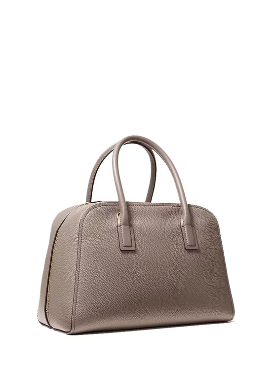 Michael Kors Women's Ashton Medium Satchel Bag Mushroom/Silver