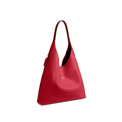 Coach Women's Brooklyn Shoulder Bag 28 Brass/Scarlet