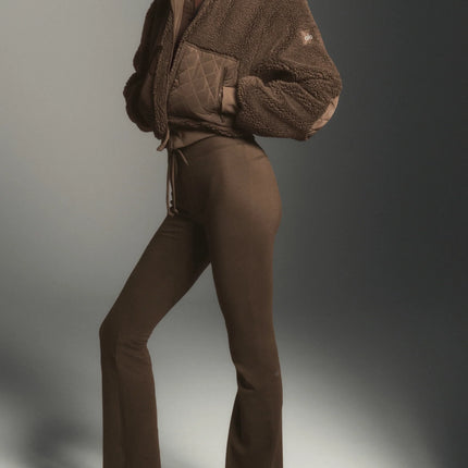 alo Women's Sway Bootcut Sweatpant Java Brown