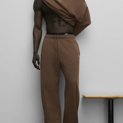 alo Men's Accolade Straight Leg Sweatpant Java Brown