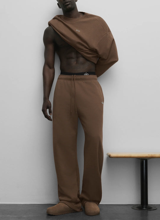 alo Men's Accolade Straight Leg Sweatpant Java Brown