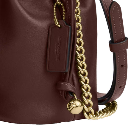 Coach Women's Faye Mini Drawstring Bag Gold/Maple