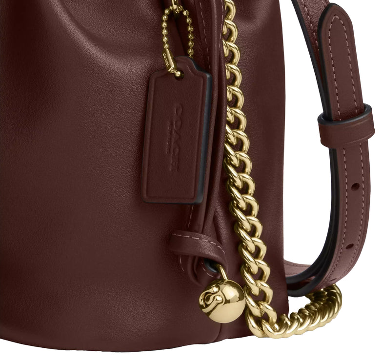 Coach Women's Faye Mini Drawstring Bag Gold/Maple