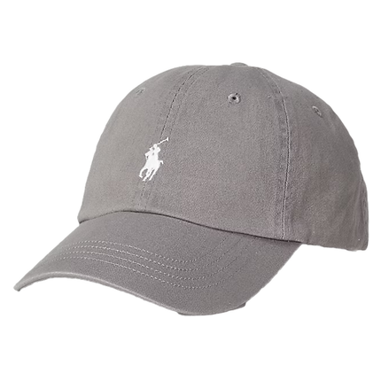 Polo Ralph Lauren Unisex The Iconic Cotton Chino Ball Cap Perfect Grey/White