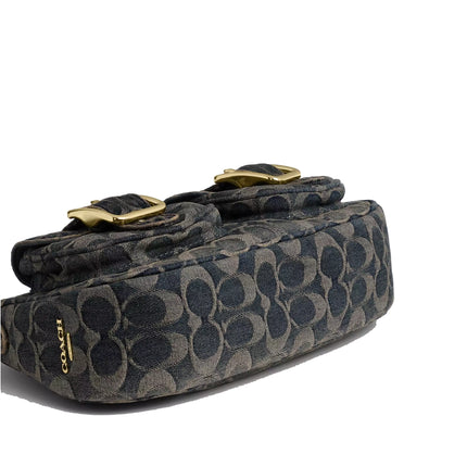 Coach Women's Ashton Bag In Signature Regenerative Cotton Denim Gold/Denim
