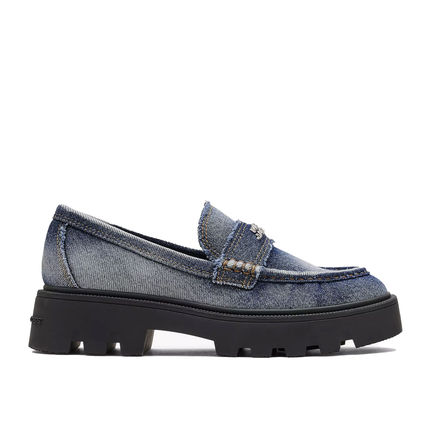 Marc Jacobs Women's The Faded Denim Frankie Loafer Blue
