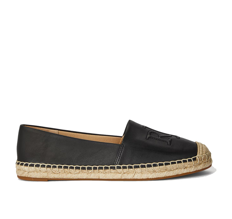 Polo Ralph Lauren Women's Cameryn Nappa Leather Espadrille Black
