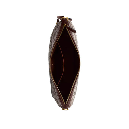 Coach Women's Juliet Shoulder Bag 38 In Signature Jacquard Brass/Oak Maple