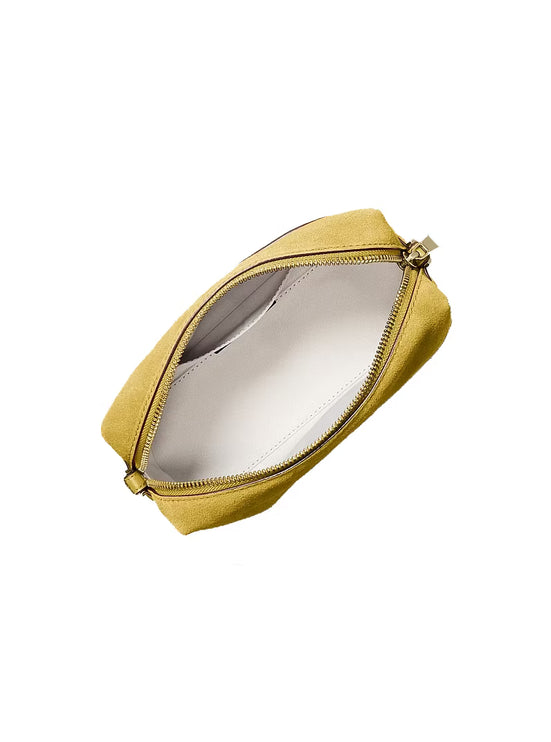 Michael Kors Women's Bryant Small Suede Convertible Crossbody Bag Chartreuse/Gold