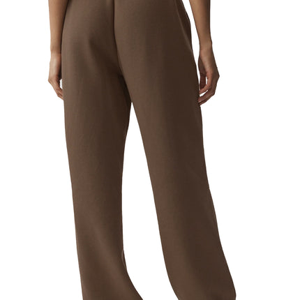 alo Women's Accolade Straight Leg Sweatpant Java Brown