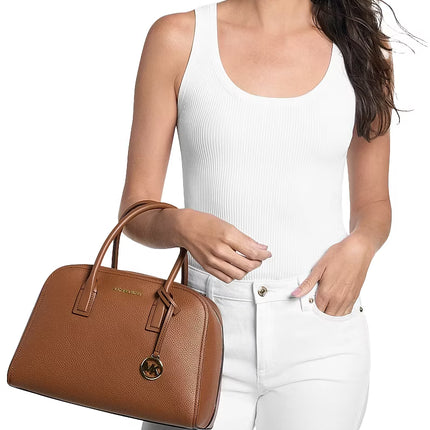 Michael Kors Women's Ashton Medium Satchel Bag Luggage/Gold