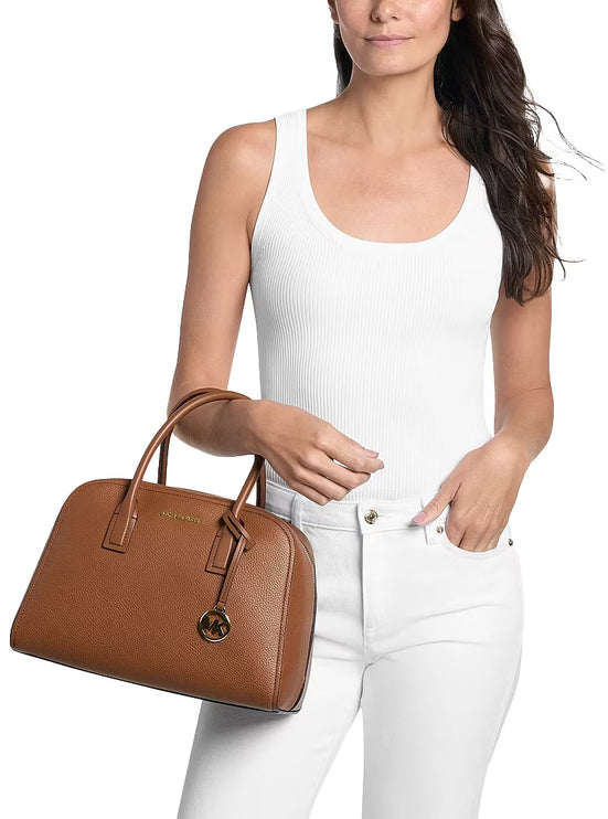 Michael Kors Women's Ashton Medium Satchel Bag Luggage/Gold