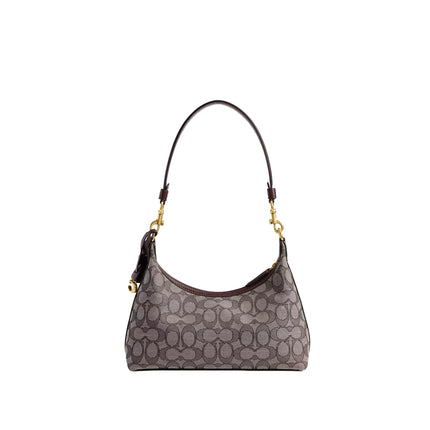 Coach Women's Juliet Shoulder Bag 25 In Signature Jacquard Brass/Oak Maple