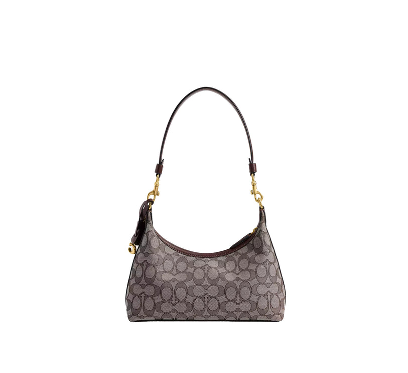 Coach Women's Juliet Shoulder Bag 25 In Signature Jacquard Brass/Oak Maple