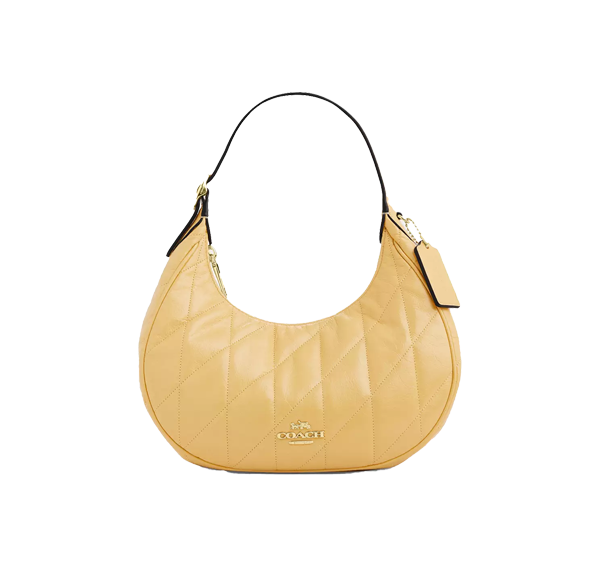 Coach Women's Emily Shoulder Bag With Quilting Gold/Soft Yellow