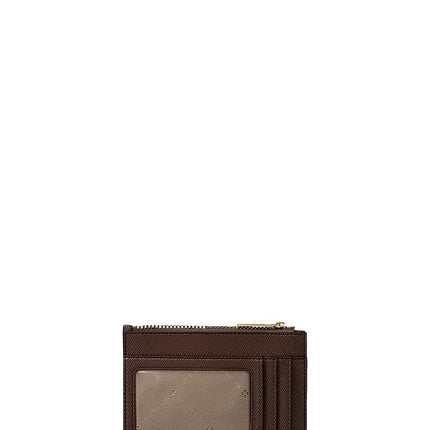 Michael Kors Women's Jet Set Travel Small Saffiano Leather Coin Pouch Nutmeg