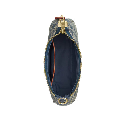 Coach Women's Teri Mini Crossbody Bag In Signature Regenerative Cotton Denim Gold/Denim