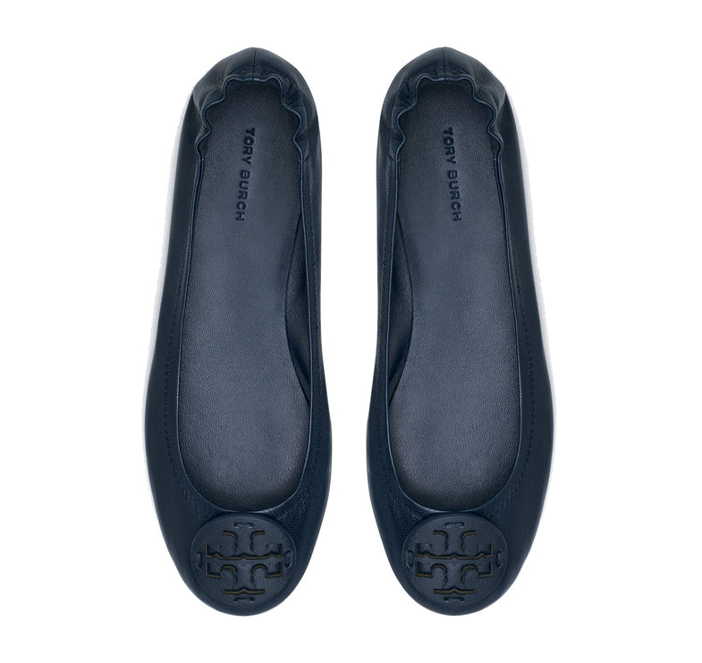 Tory Burch Women's Minnie Travel Ballet New Navy