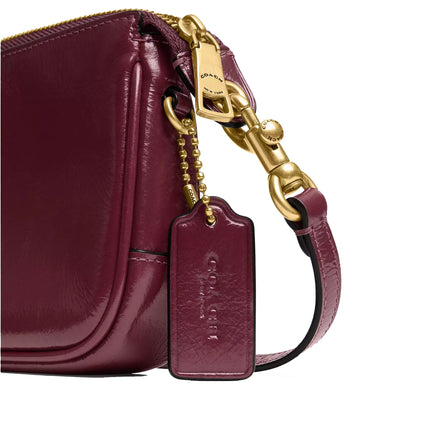 Coach Women's Plaza Bag 18 Brass/Dark Cherry