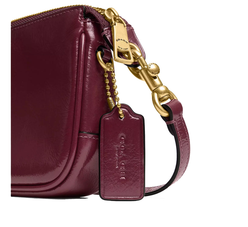 Coach Women's Plaza Bag 18 Brass/Dark Cherry
