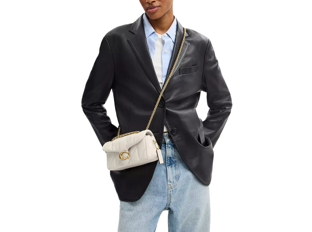 Coach Women's Tabby Shoulder Bag 20 With Pillow Quilting Brass/Chalk