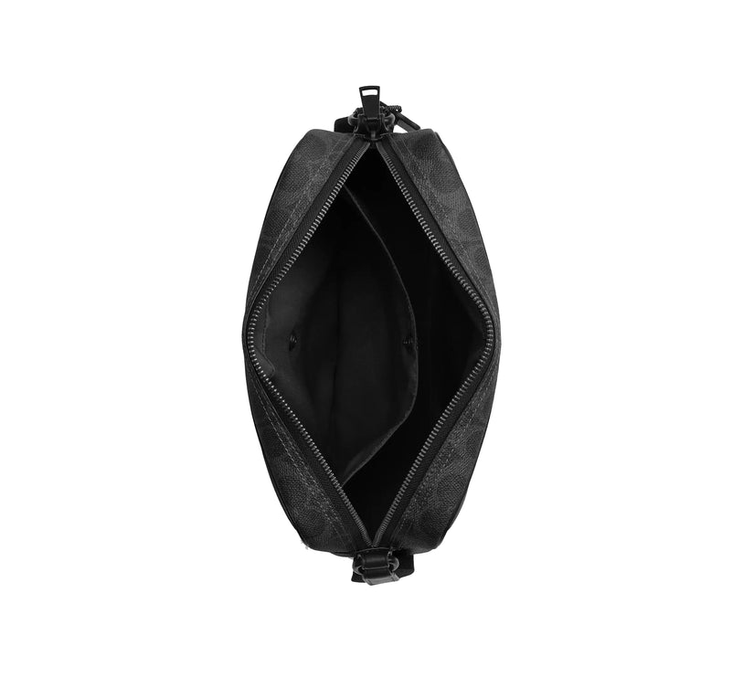Coach Unisex Colton Crossbody Bag 25 In Signature Canvas Matte Black/Black Signature